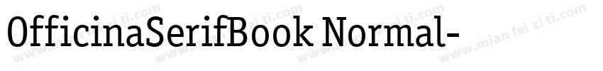 OfficinaSerifBook Normal字体转换